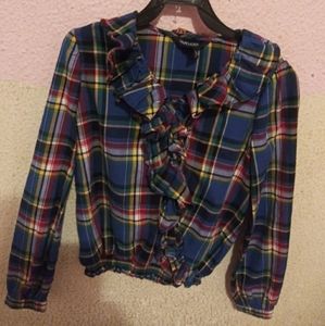 Ralph Lauren Girls Ruffle Top